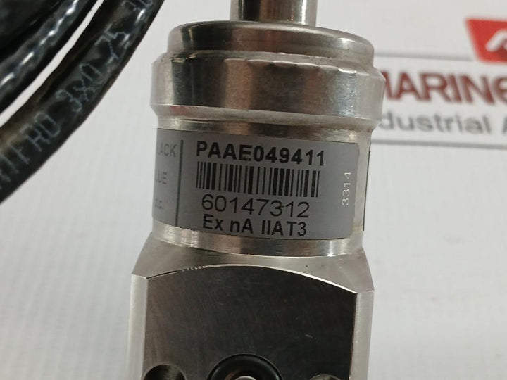 Pressure Sensor Cable Length 6 Meter Mbs 3350 Wartsila 0...10 Bar 9...32 Vd.C.