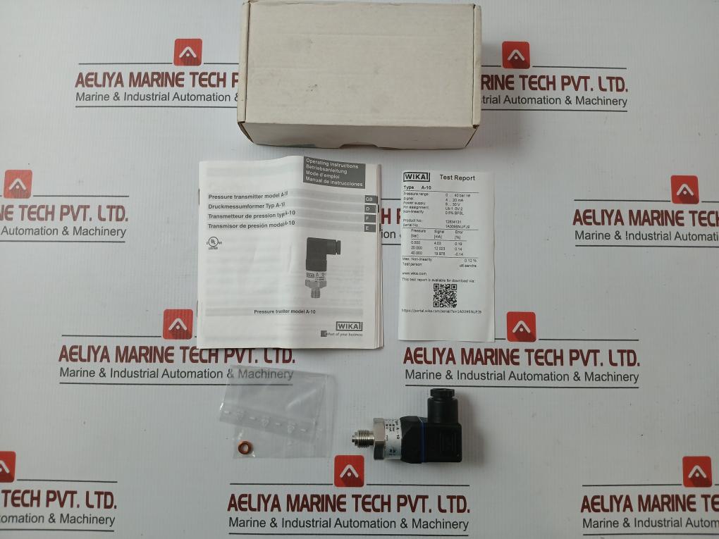 Pressure Sensor Transmitter Power Supply 12834131 Wika 8-30 V 25 Ma
