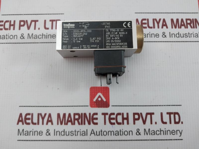 Pressure Switch 12 Bar 174 Psi Trafag 9B3.4277