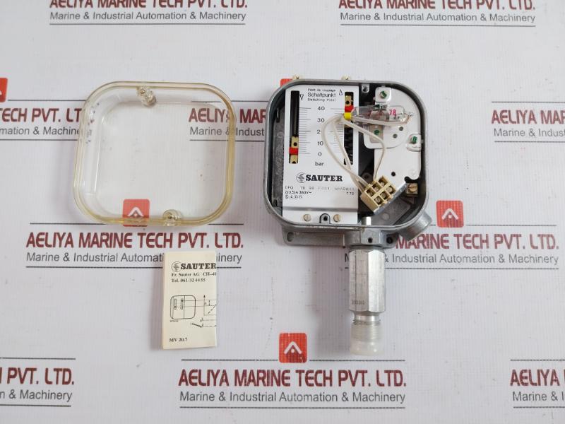 Pressure Switch Dfq 7B 98 F001 Sauter 0 To 40 Bar 2 (0,5)A 380V