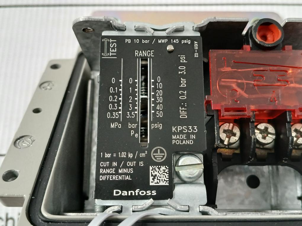 Pressure Switch Kps 33 Danfoss 0-0.35 Mpa