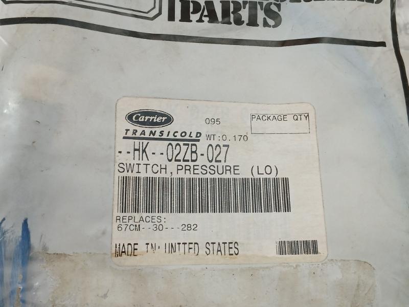 Pressure Switch Ps80-02-f0072 067-027 Texas Instruments