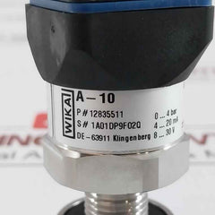 Pressure Transmitter 0-4 Bar Wika A-10