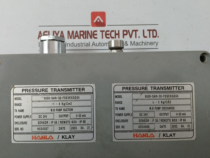 Pressure Transmitter 0-5 Kg/Cm2 8000-san-30-fssvexgg54 Hanla