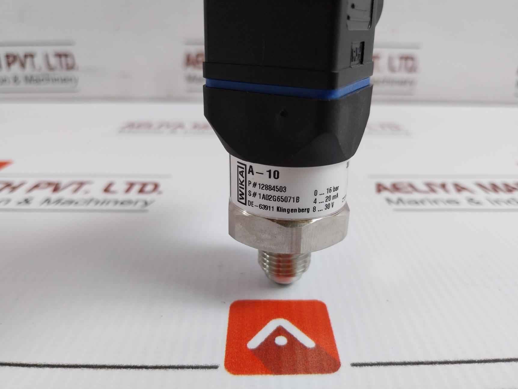 Pressure Transmitter 0..16 Bar 8…30 V Dc / 25 Ma Wika 12884503 A-10