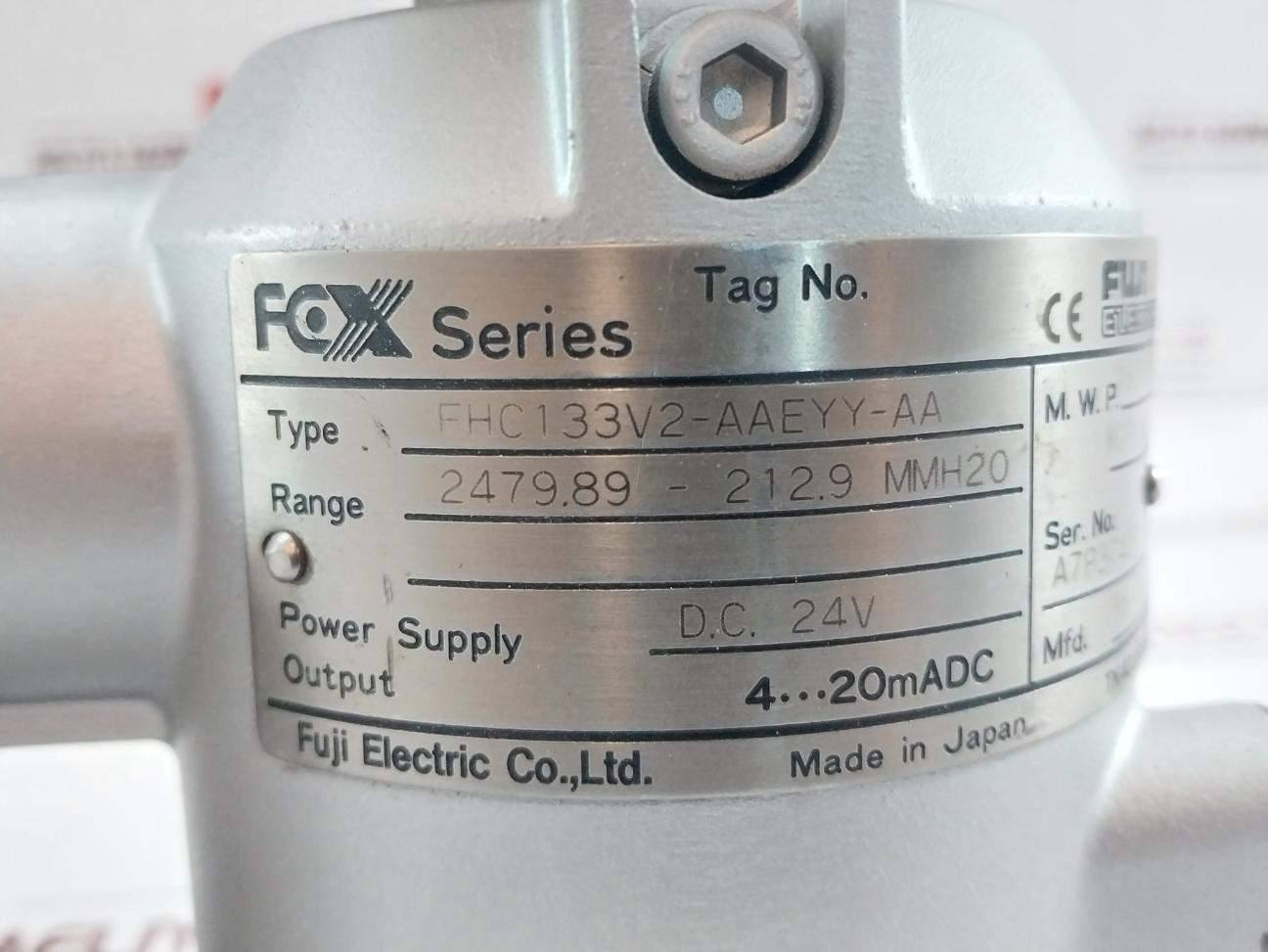 Pressure Transmitter 160 Kgf/Cm2 Fhc133V2-aaeyy-aa Fuji Electric