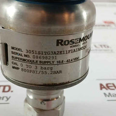 Pressure Transmitter 3051S1Tg3A2E11F1Aiam5Q4 Rosemount  10.5 – 24.4 Vdc