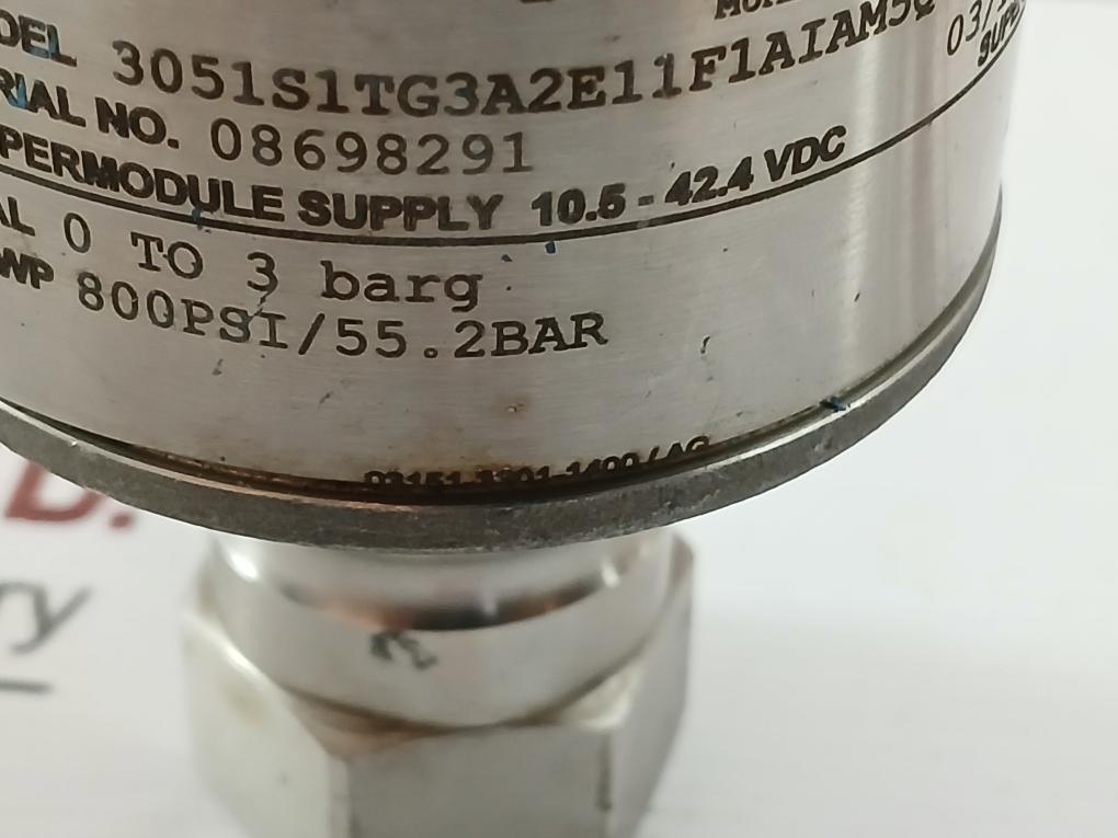 Pressure Transmitter 3051S1Tg3A2E11F1Aiam5Q4 Rosemount  10.5 – 24.4 Vdc