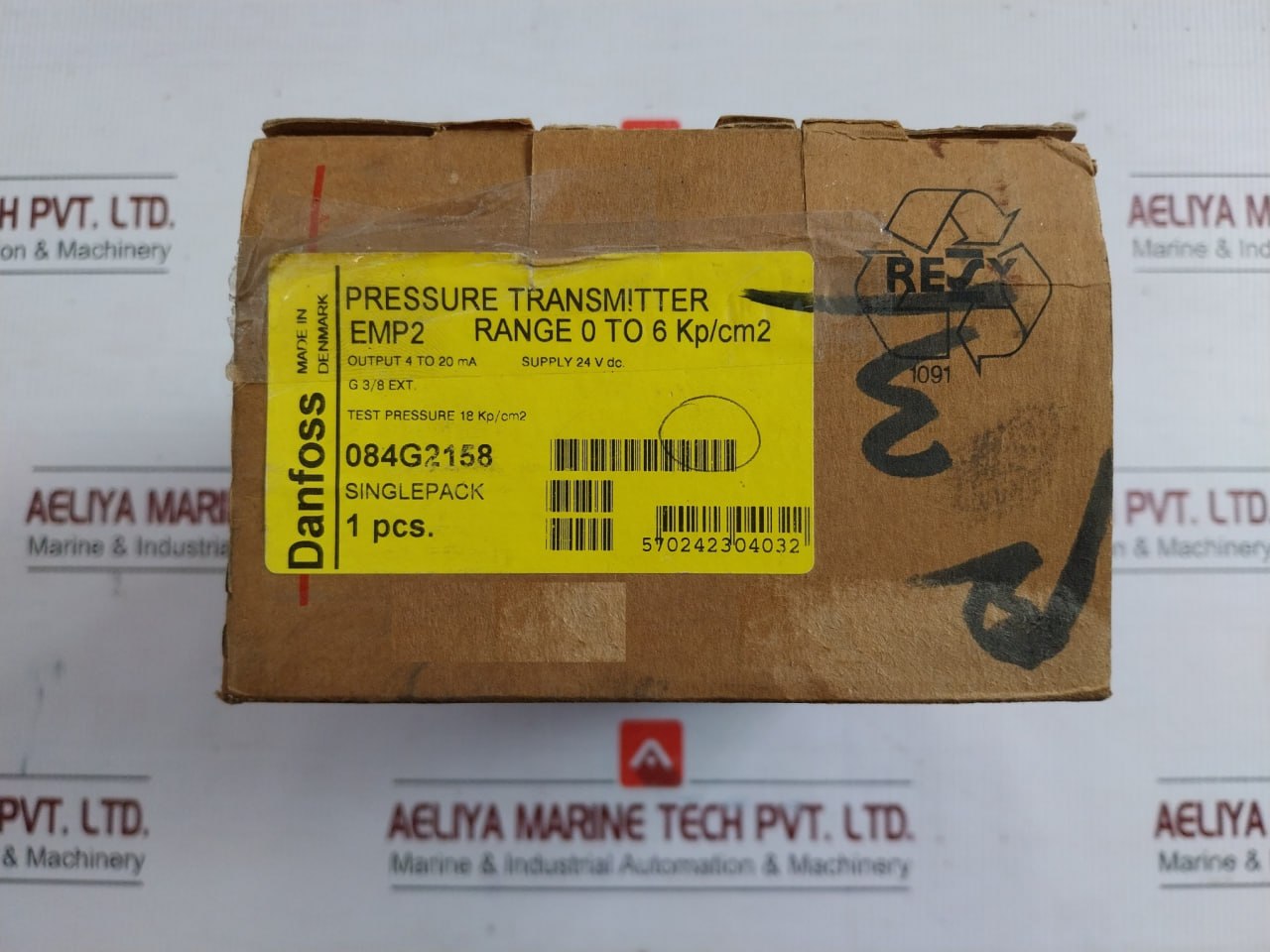 Pressure Transmitter 4-20 Ma 24 Vdc Part no 084G2158 Danfoss
