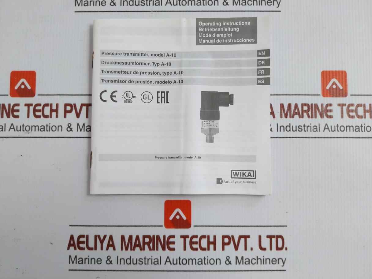 Pressure Transmitter 8..30 V Dc / 25 Ma 12834131 Wika