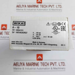 Pressure Transmitter 8..30 V Dc / 25 Ma 12834131 Wika