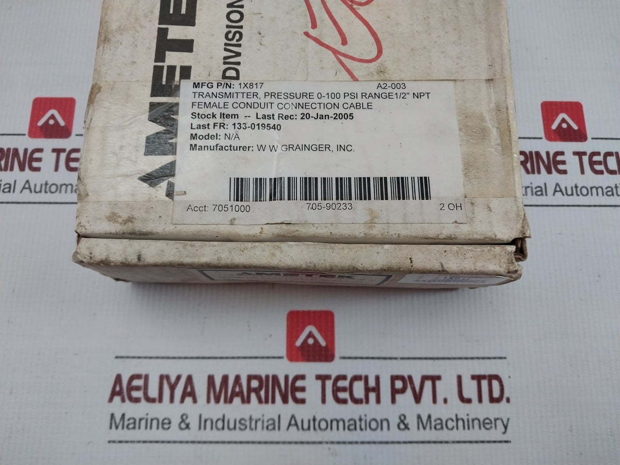 Pressure Transmitter 831Tg0100Bls Ametek 0-100 Psi 4-20Ma