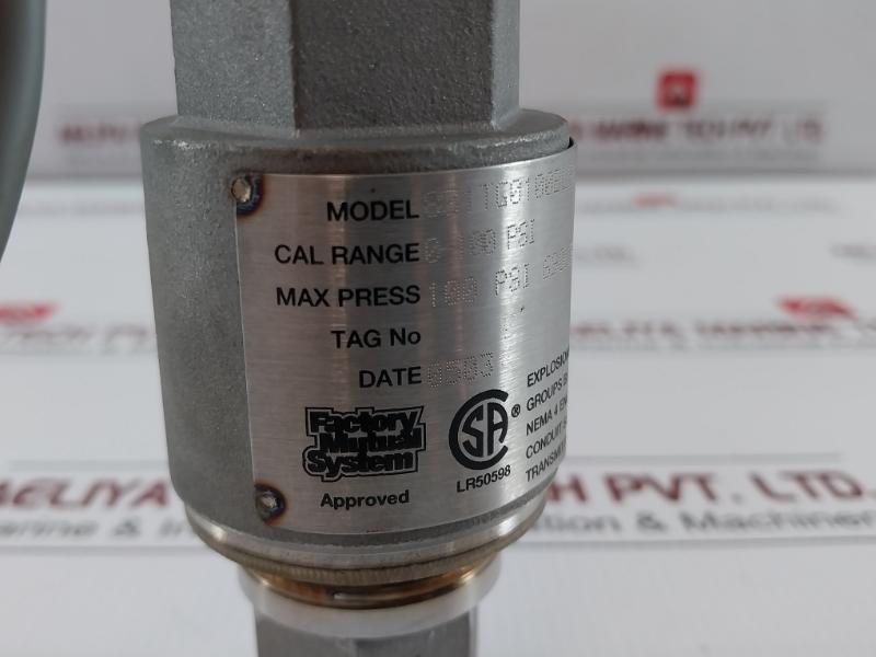 Pressure Transmitter 831Tg0100Bls Ametek 0-100 Psi 4-20Ma