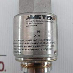 Pressure Transmitter 831Tg0100Bls Ametek 0-100 Psi 4-20Ma