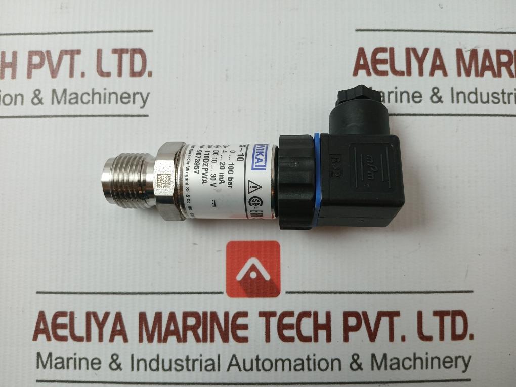 Pressure Transmitter 9073957 Wika 0..100 Bar 4..20 Ma, S-10