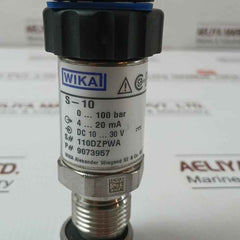 Pressure Transmitter 9073957 Wika 0..100 Bar 4..20 Ma, S-10