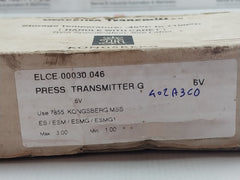 Pressure Transmitter Gt402A3C0,6V Kongsberg 0,6 Bar