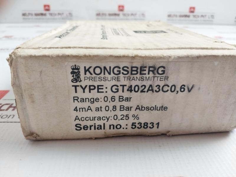 Pressure Transmitter Gt402A3C0,6V Kongsberg 0,6 Bar