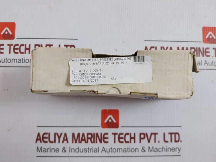 Pressure Transmitter Is-20-s Wika 4..20 Ma 52345556 0..250 Bar