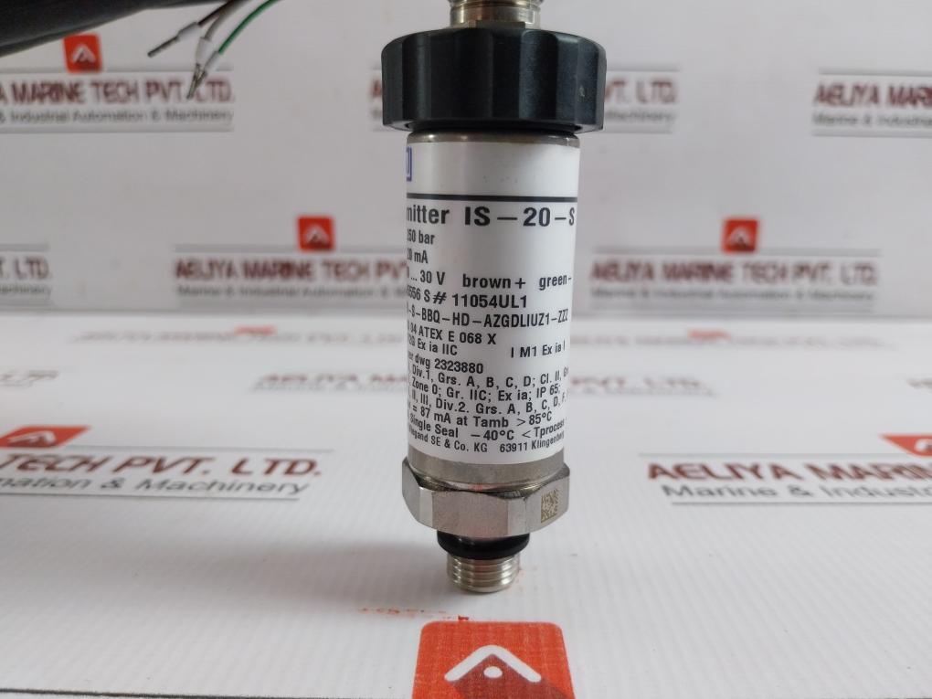 Pressure Transmitter Is-20-s Wika 4..20 Ma 52345556 0..250 Bar