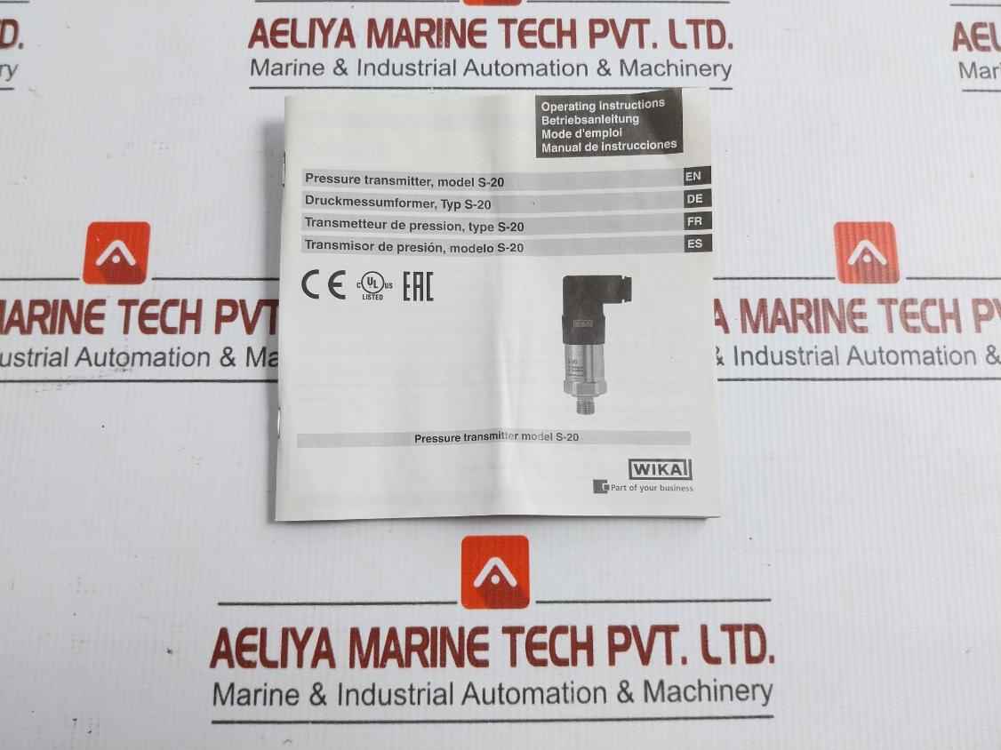 Pressure Transmitter Power Supply - 8-35 V Max. 25 Ma 14102145 Wika