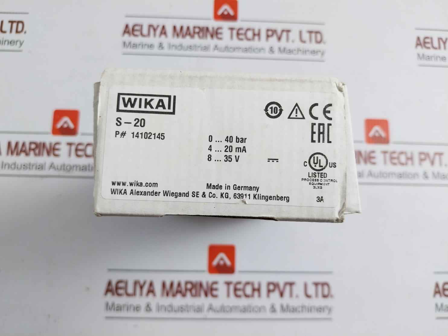 Pressure Transmitter Power Supply - 8-35 V Max. 25 Ma 14102145 Wika