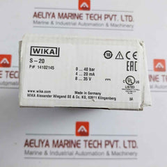 Pressure Transmitter Power Supply - 8-35 V Max. 25 Ma 14102145 Wika