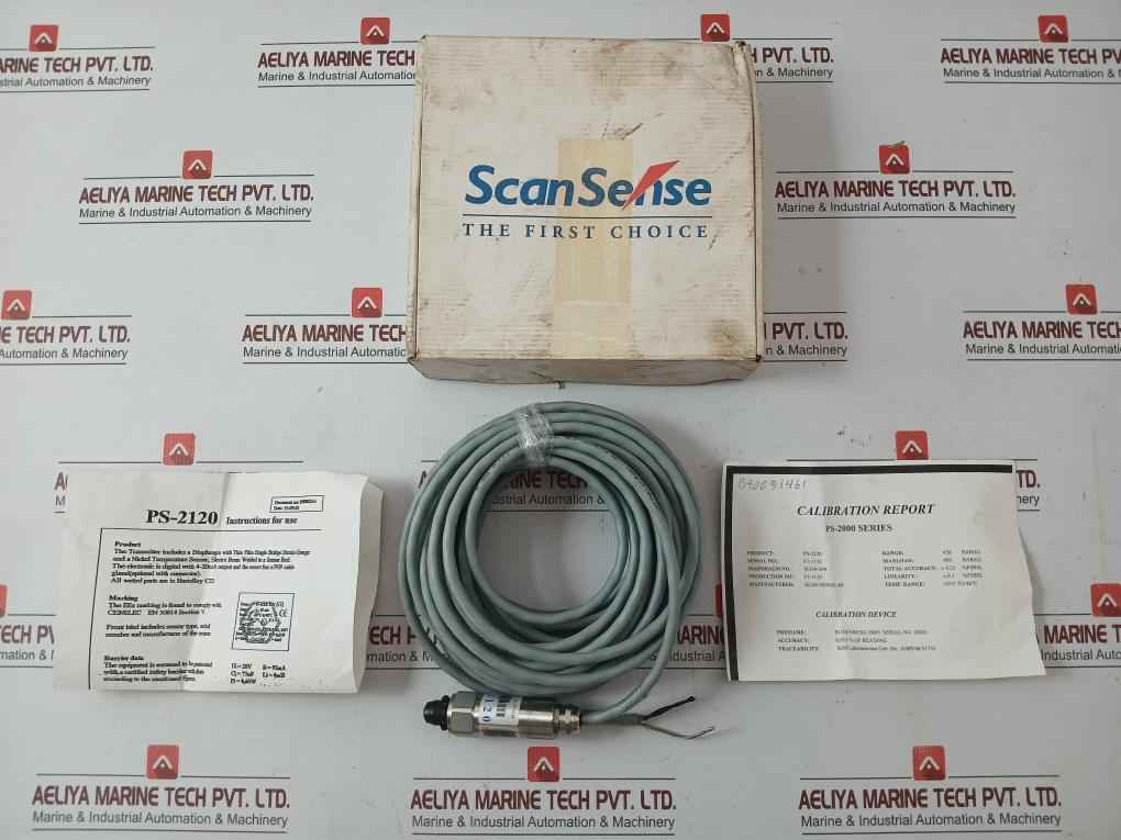 Pressure Transmitter Ps-2120 Scan-sense 0-450 Bar Output - 4-20 Ma