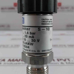 Pressure Transmitter S-10 Wika 0…1,6 Bar