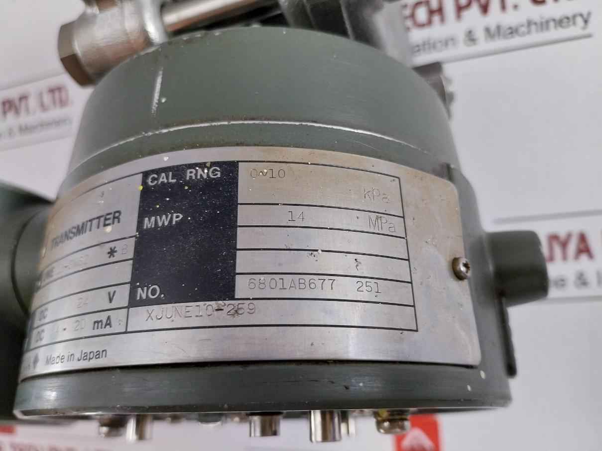 Pressure Transmitter Une11-sms2*B/Cal-p/Ssb-s/Z Yokogawa 0-10 Kpa 14 Mpa
