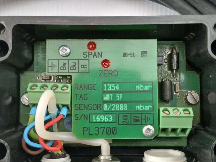 Pressure & Level Transmitter 5M Cable Enraf Marine Systems M22865 Pl 3700