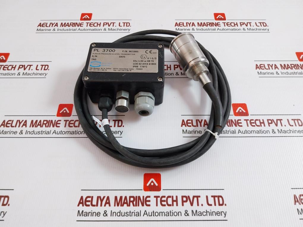 Pressure & Level Transmitter Pl 3700 Auxitrol 4-20Ma 3 Meter 0-175 Mbar