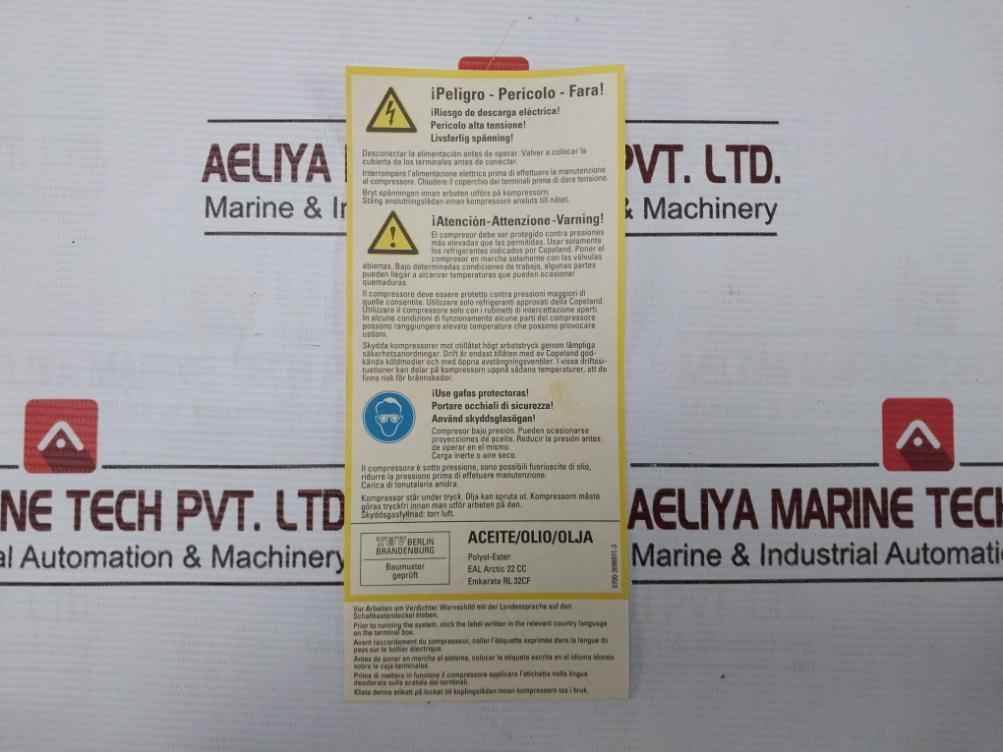 Prestcold Pk10X/0014P-07 Hermetic Compressor 220-240V 50Hz