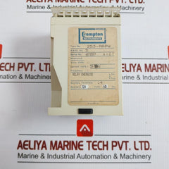 Pretector Trip Relay 120V 60Hz Crompton 253-papw