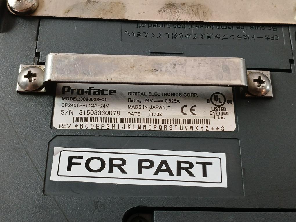 Hmi Operator Interface Module 3080028-01 Pro-face 24V