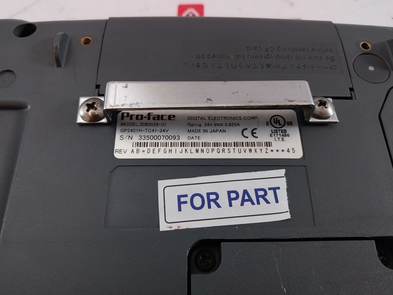 Pro-face 3080028-01 Operator Interface Panel Gp2401H-tc41-24V 24V