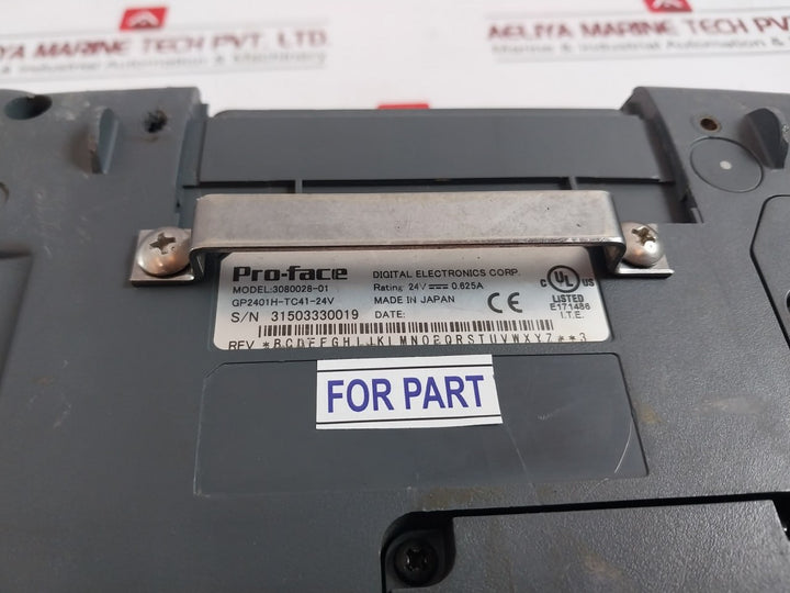 Pro-face 3080028-01 Operator Interface Panel Gp2401H-tc41-24V 24Vdc