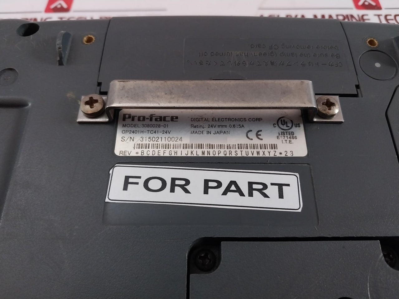 Pro-face 3080028-01 Operator Interface Panel Gp2401H-tc41-24V E171486