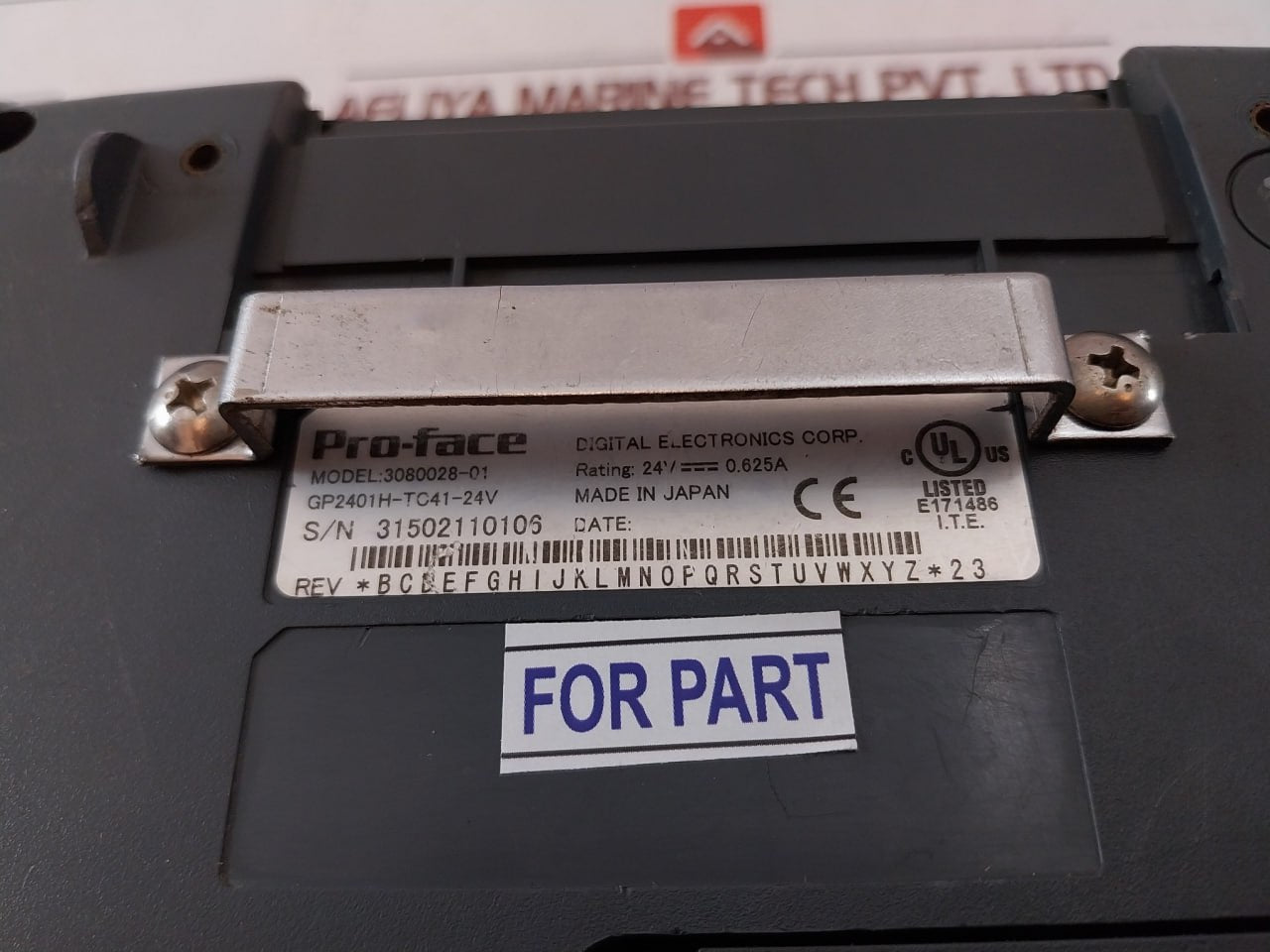 Pro-face 3080028-01 Operator Panel E171486 24V-0.625A Gp2401H-tc41-24V