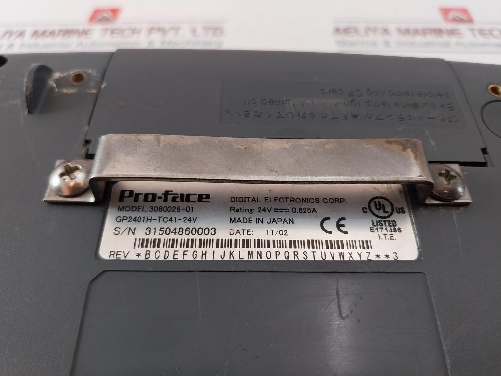 Pro-face 3080028-01 Operator Panel Gp2401H-tc41-24V 24V-0.625A E171486