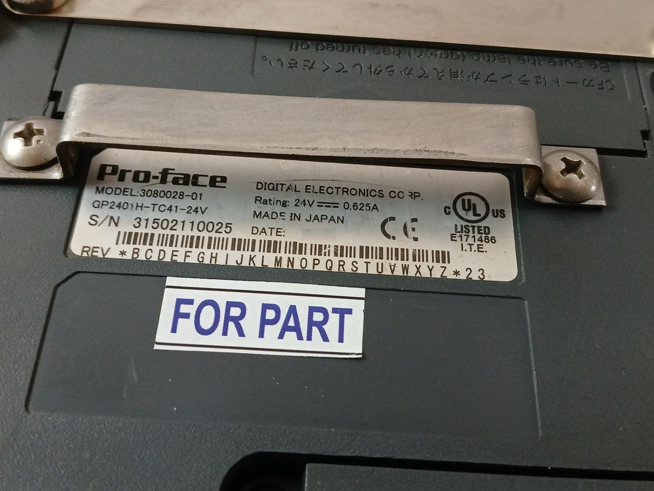 Pro-face 3080028-01 Operator Panel Gp2401H-tc41-24V