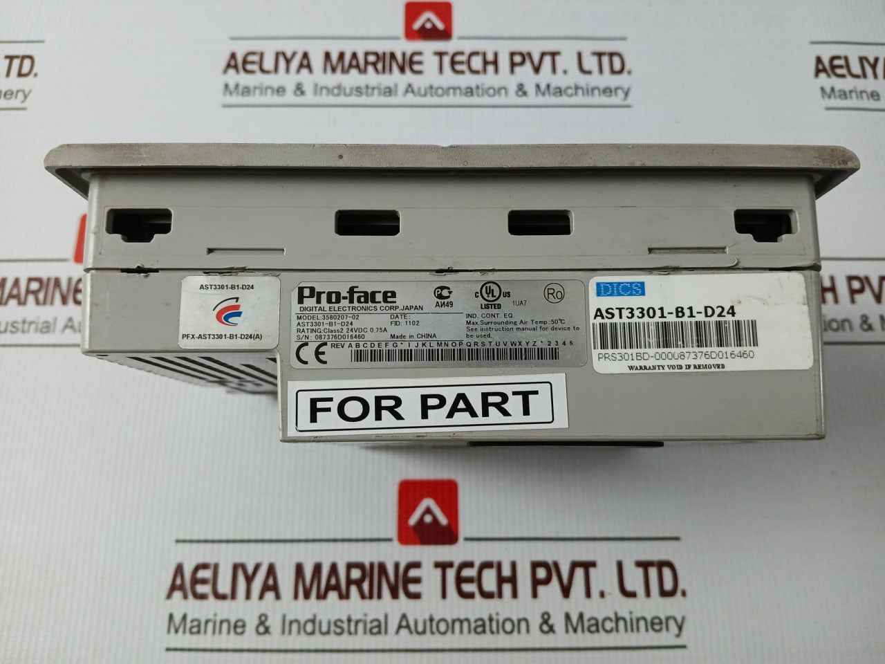 Pro-face 3580207-02 Human Machine Interface (Hmi) Panel 18W (Not Working)