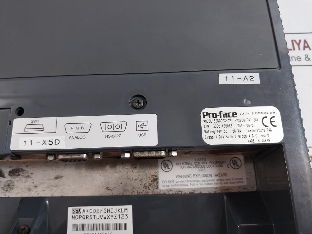 Pro-face Fp2600-t41-24V Hmi Touch Panel 24V Dc 28 Va T4A 30B0003-02