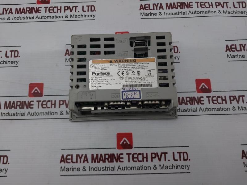 Pro-face Gp-4201Tw Touch Screen Panel Manual Pfxgp4201Tadw Class 2 24Vdc 0.40A
