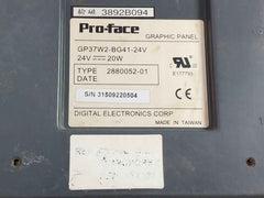 Pro-face Gp37W2-bg41-24V Graphic Panel Dc24V 20W (Not Working)