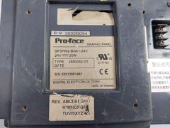 Pro-face Gp37W2-bg41-24V Hmi-human Machine Interface Touch Panel (Not Working)