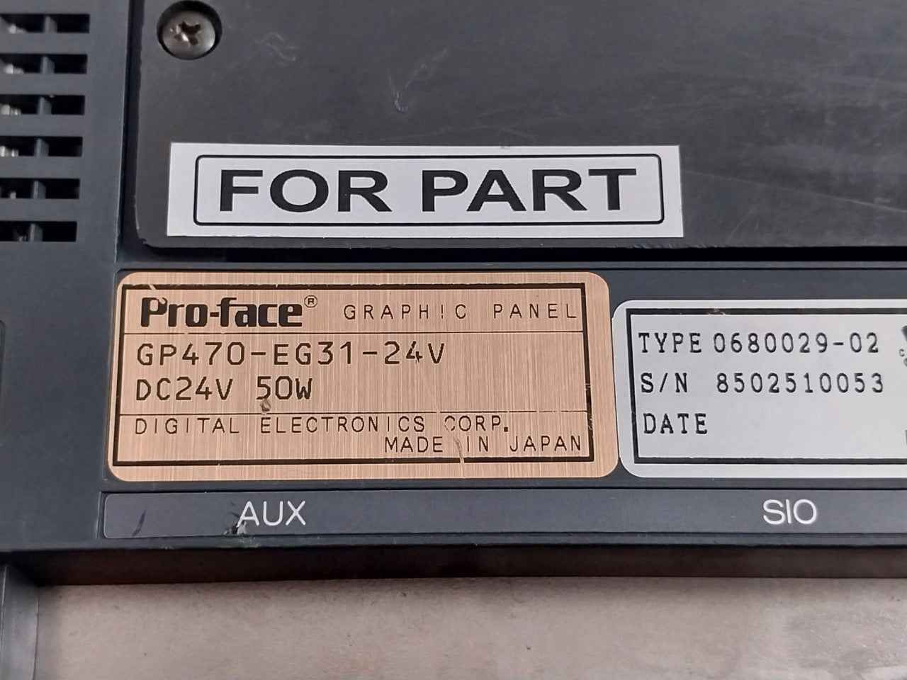 Pro-face Gp470-eg31-24V Graphic Panel Dc24V-50W
