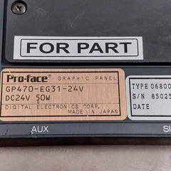Pro-face Gp470-eg31-24V Graphic Panel Dc24V-50W