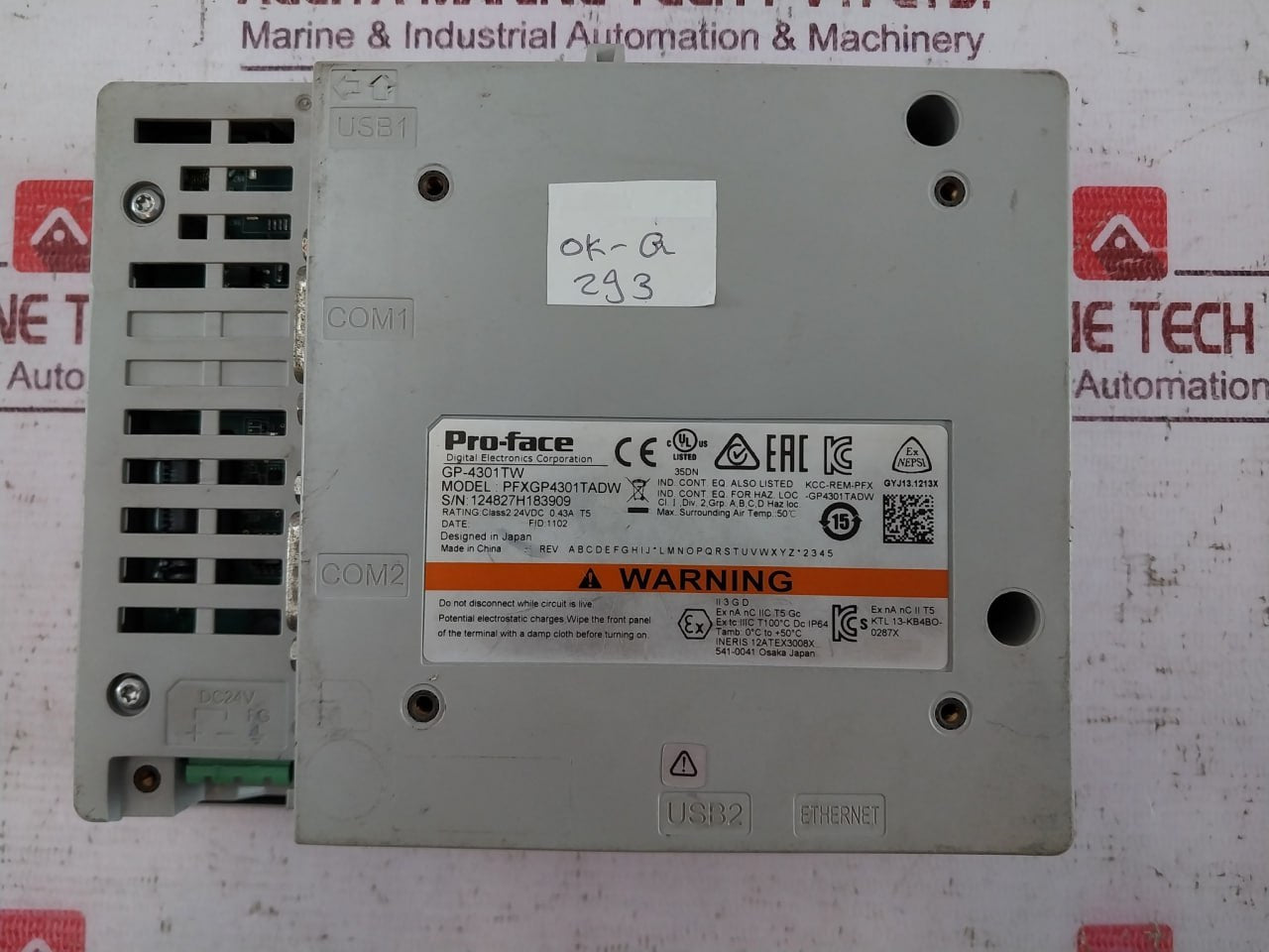 Pro-face Pfxgp4301Tadw Human-machine Interface Module Gp-4301Tw 24V Dc 0.43A