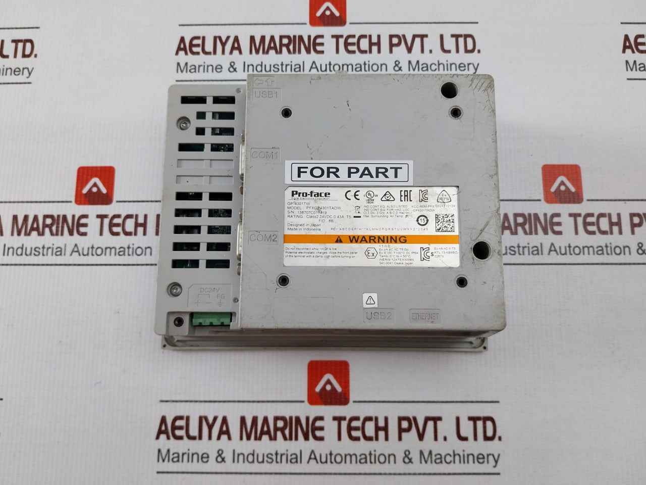 Pro-face Pfxgp4301tadw Operator Interface 24vdc 0.43a Ip64 (Not Working)